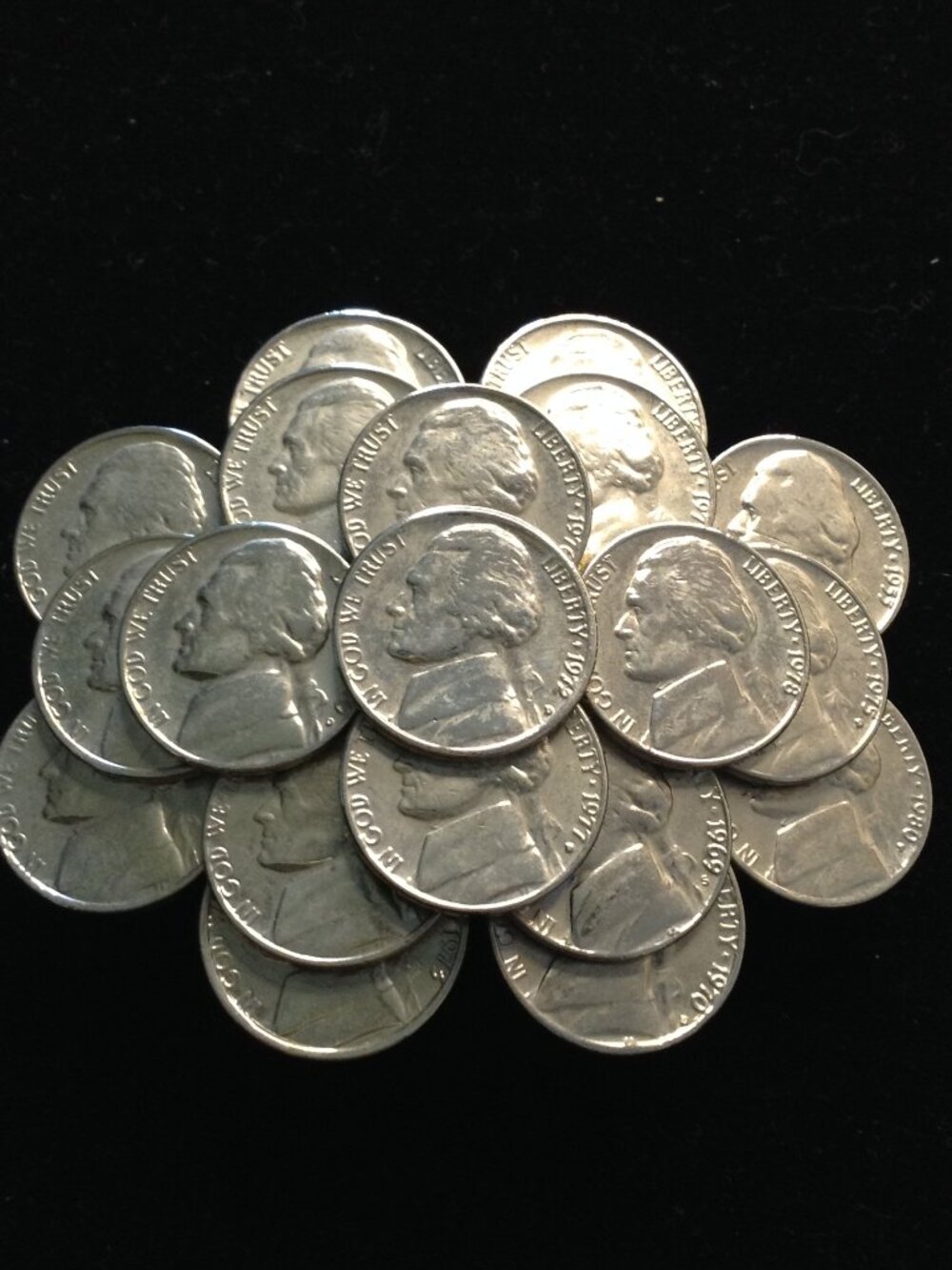 VTG 70's Unbranded Nickels Belt Buckle Rodeo Cowboy Old West Collectible Dude